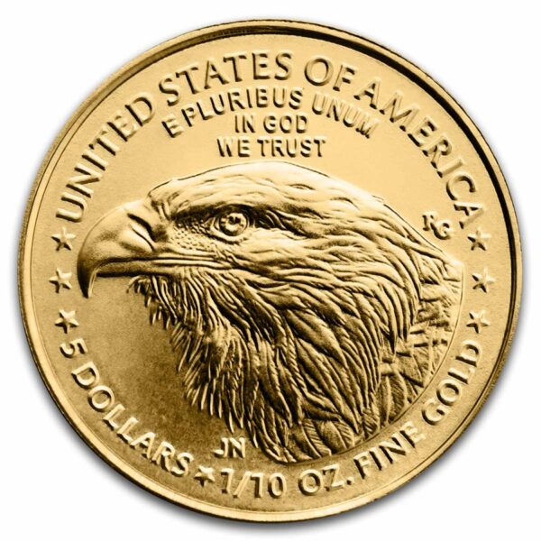 2025 - 1/10 oz Gold American Eagle Coin - (BU) - Image 2