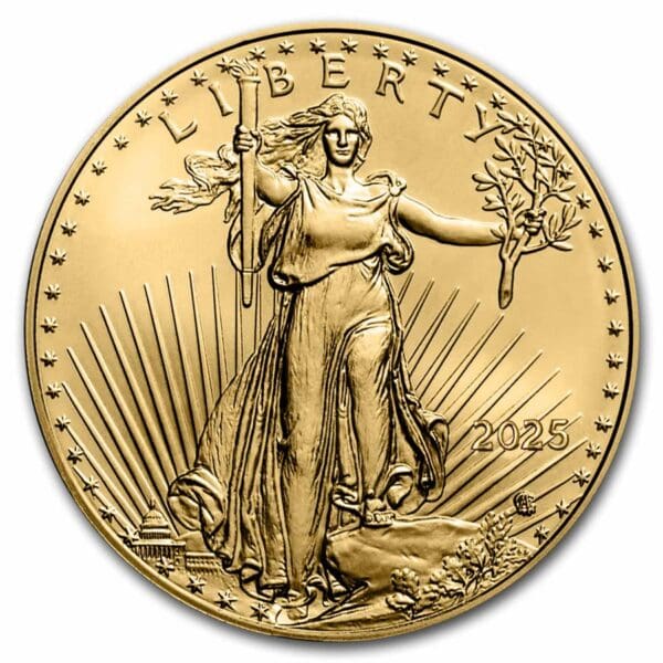 2025 - 1/10 oz Gold American Eagle Coin - (BU)