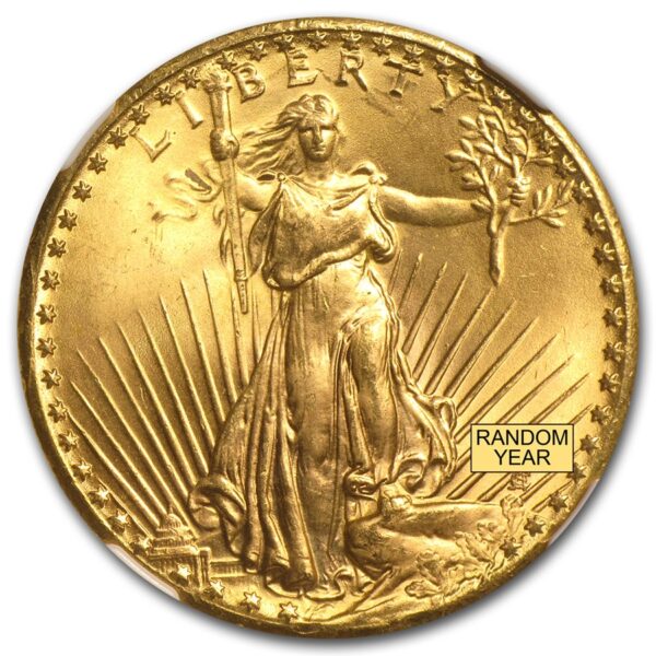 $20 St. Gaudens Double Eagle Gold Coin-NGC/PCGS MS-66 (1907-1933) - Image 3